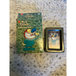 NIB The Nick Box Ren & Stimpy Stimpy Ceramic Soap Dish